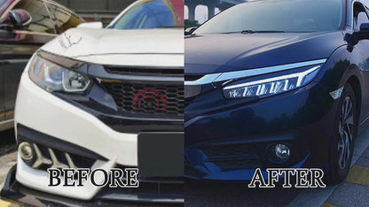 Autoglo Australia LED Headlights For Honda Civic 2016-2021