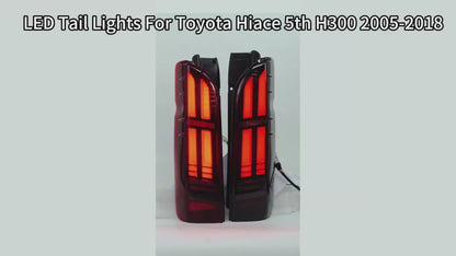 Autoglo Australia Toyota Hiace 2005–2018 LED Tail Lights Sequential Animation DRL