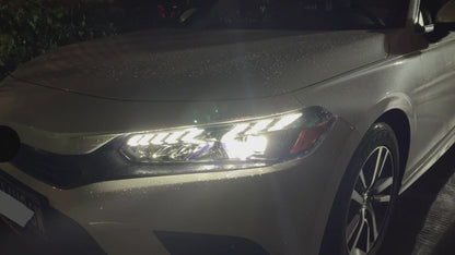 Autoglo Australia LED Headlights for 2022-2023 11th Gen Honda Civic with Start UP V2