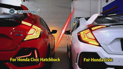 Autoglo Australia LED Rear Lamp for Honda Civic 2016-2021 Tail Lights