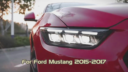 Autoglo Australia LED Headlights for 2015 - 2017 Ford Mustang with startup Animation